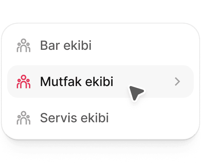 Team-based scheduling screen