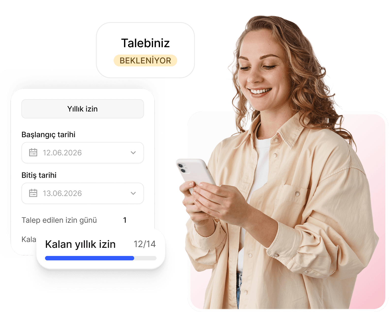Paperless leave management screens