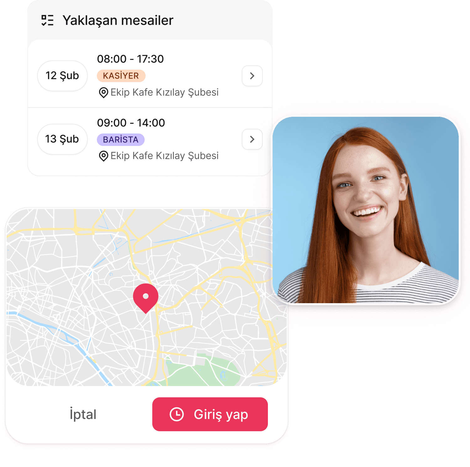 Photo verified time tracking records